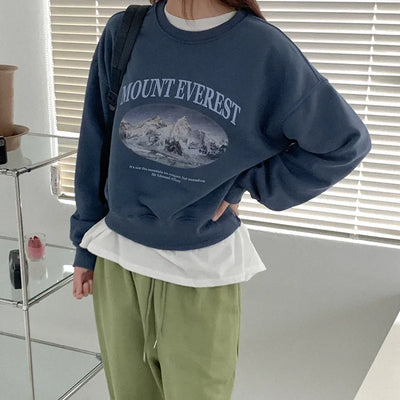 Cotton print sweatshirt