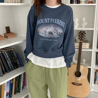 Cotton print sweatshirt