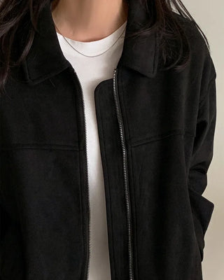 (Over 10,000 sold) (Unisex) Suede Blouson Jacket (4 colors)