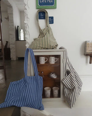 #LENTO. Our Stripe Terry Bag