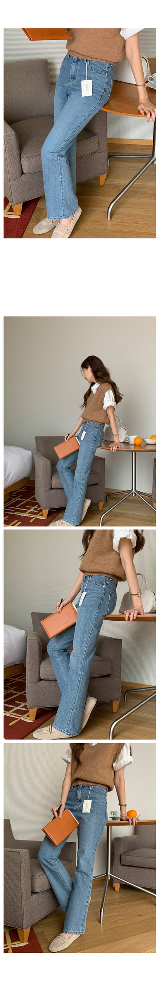 V-neck knit vest (9 colors)