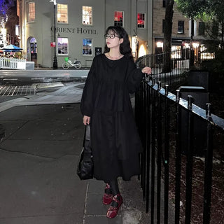 Asymmetrical long skirt