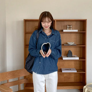 Cotton denim shirt