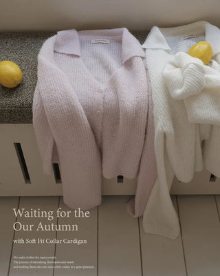 Colored knit cardigan - 4 colors