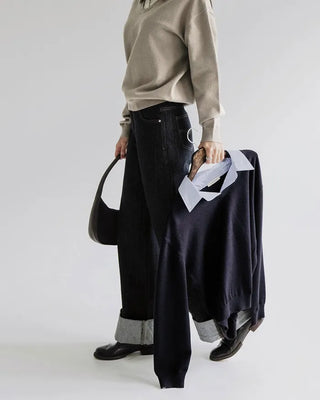 Shirt-layered knit