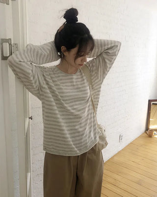 Slim striped knit