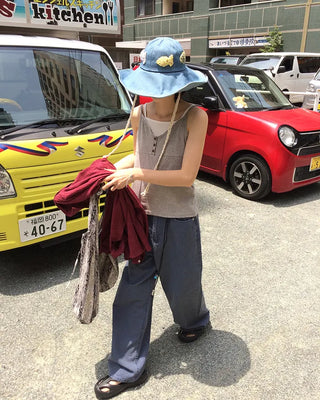 Summer straight wide pants