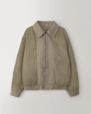 ONLYSLOW. Matte Suede Leather MA-1 Jacket