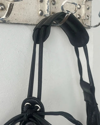 Leather 2-way shoulder bag