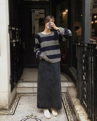 Cashmere striped knit