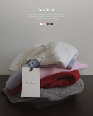 (100% cashmere) 2 types of cashmere knit