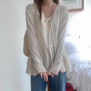 Linen knit cardigan