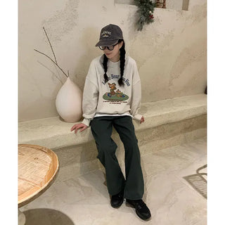 Washed cotton pants
