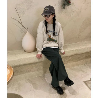 Washed cotton pants