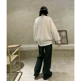 Washed cotton pants