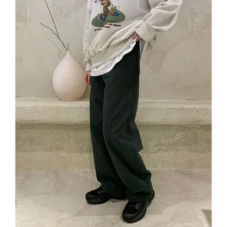 Washed cotton pants