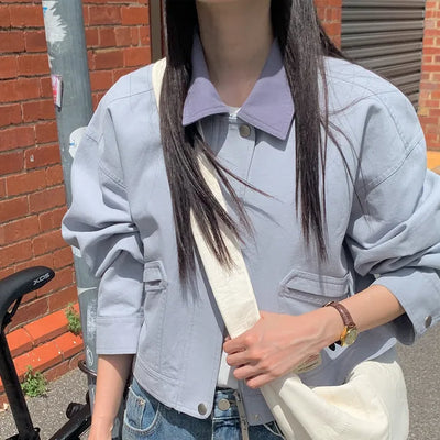 Two-tone daily jacket