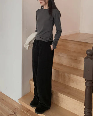 (8 colors) Basic Soft Long-Sleeve T-Shirt (Long Tee)