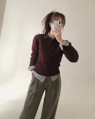 Basic knit color knit