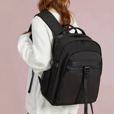 Lettering Logo Strap Casual Backpack (3 colors)