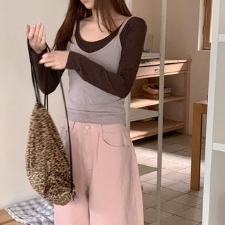 Fleece-lined layered set
