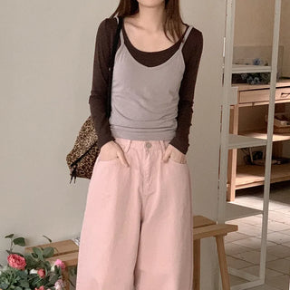 Fleece-lined layered set