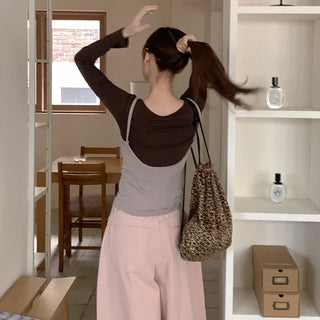 Fleece-lined layered set