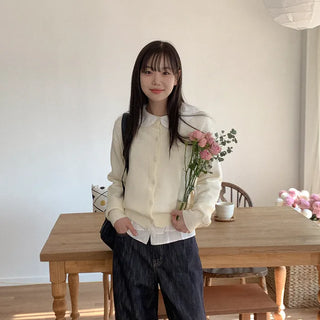 Cashmere knit cardigan