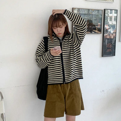 Knit hoodie