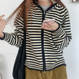 Knit hoodie