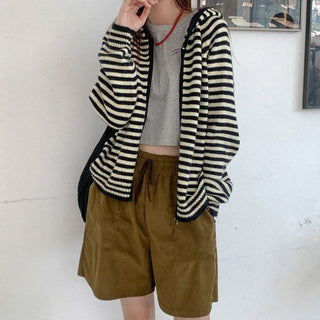 Knit hoodie