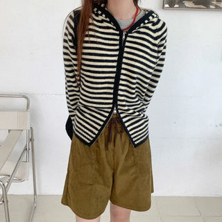 Knit hoodie