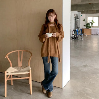 Wool Scarf Loose Knit