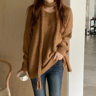 Wool Scarf Loose Knit