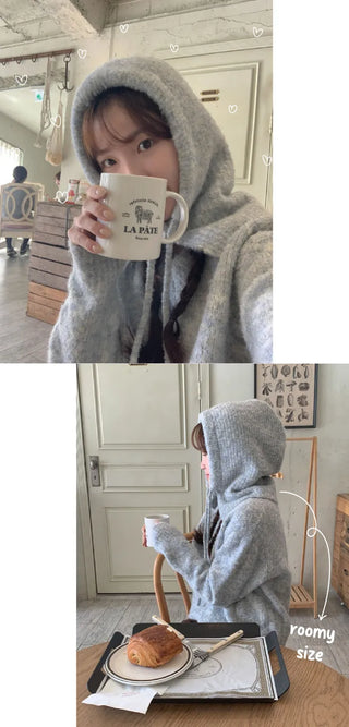 Wool knit balaclava
