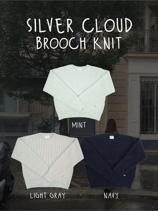 Loose-fit cropped round knit