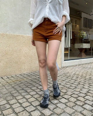 [2 colors] High-waisted summer shorts