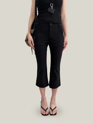 Slit flare pants
