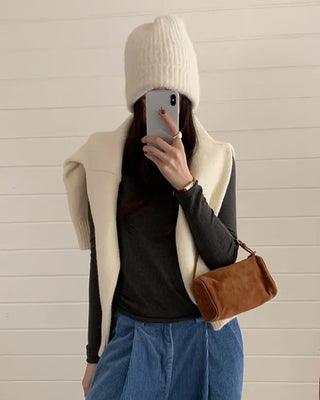 Slim high-neck knit
