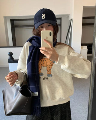 Leopard print sweatshirt