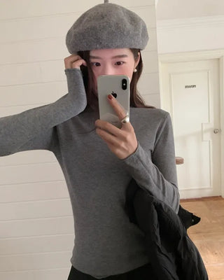 Slim high-neck knit