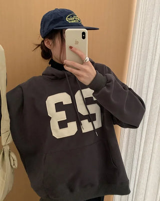 Lettering Hooded Parka