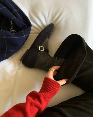 (2 colors) Fleece-lined bootcut pants