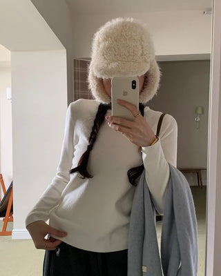 Round neck basic knit
