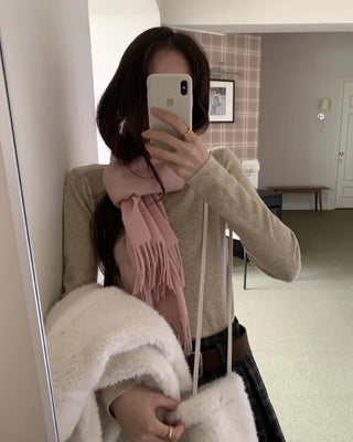 Round neck basic knit