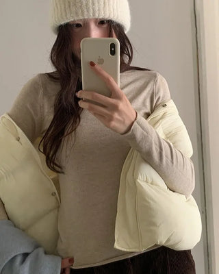 Slim high-neck knit