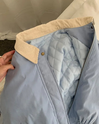 Corduroy two-tone jacket