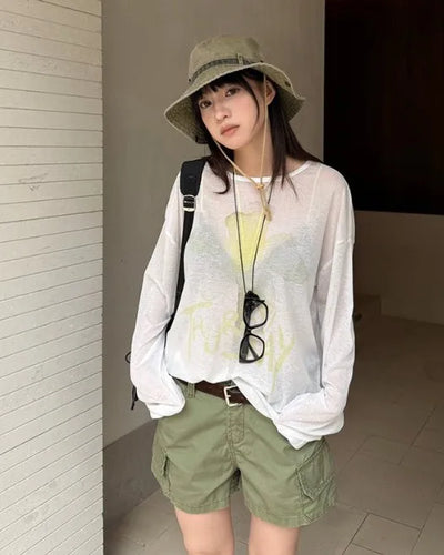 Flower print T-shirt