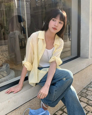 [2 colors] Lioncell Summer Sun Ata Long-Sleeve Shirt