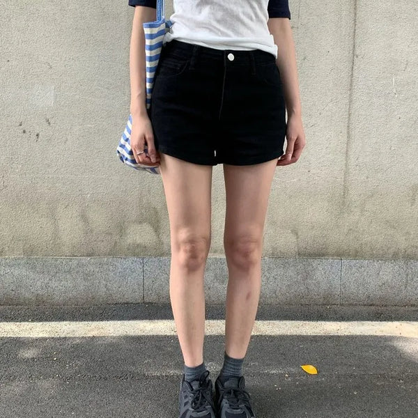 [2 colors] High-waisted summer shorts